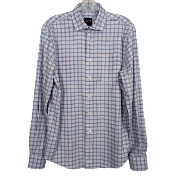 Johnnie-O Shirt Mens Size Small‎ Blue Button Up Performance stretch breathable - Picture 1 of 13